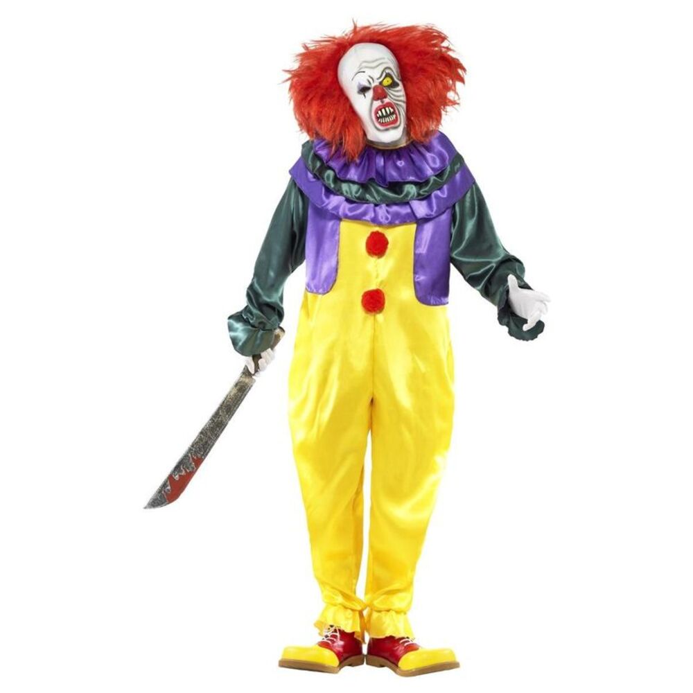 Smiffys Mens Classic Horror Clown Costume Set / Multicolored